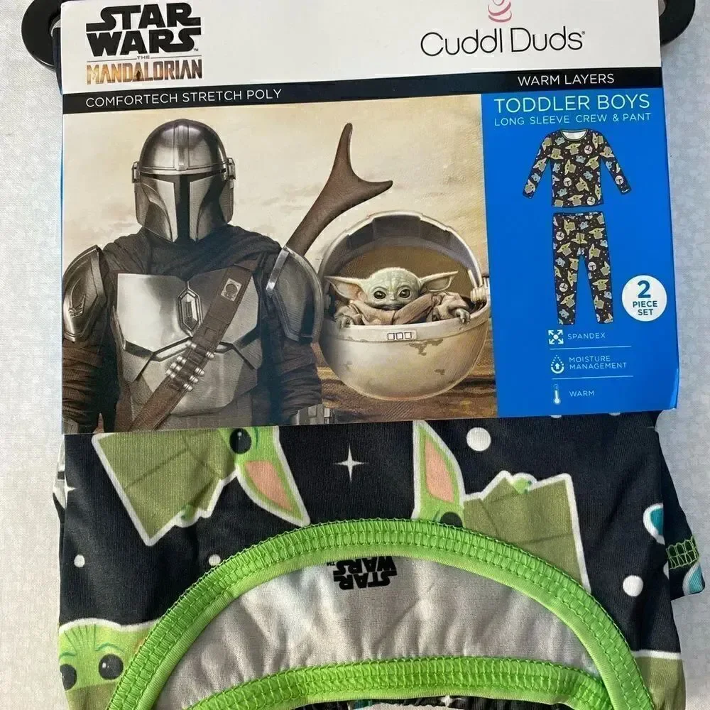 Cuddl Duds® Toddler The Child aka Baby Yoda 2 Piece Base Layer Set